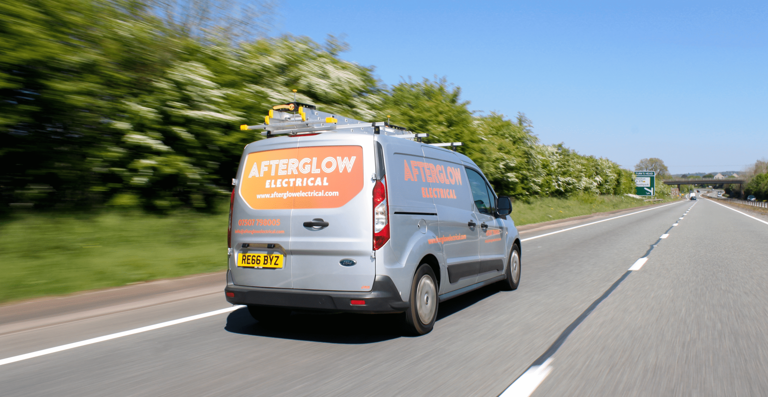Afterglow Electrical Van, Axminster Based Electrician